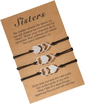 1 Set Long Woven Friendship Bracelets Handmade Adjustable Anklets Woven Bracelets Rope Bracelets for Daily