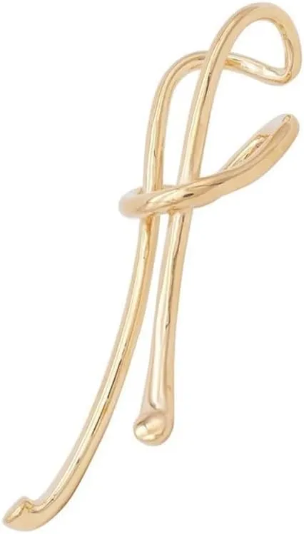 14K Gold Plated Ear Cuffs for Women Non Piercing Claw Stud Earrings Minimalist Punk Hip-Hop Style Ear Jewelry Gift
