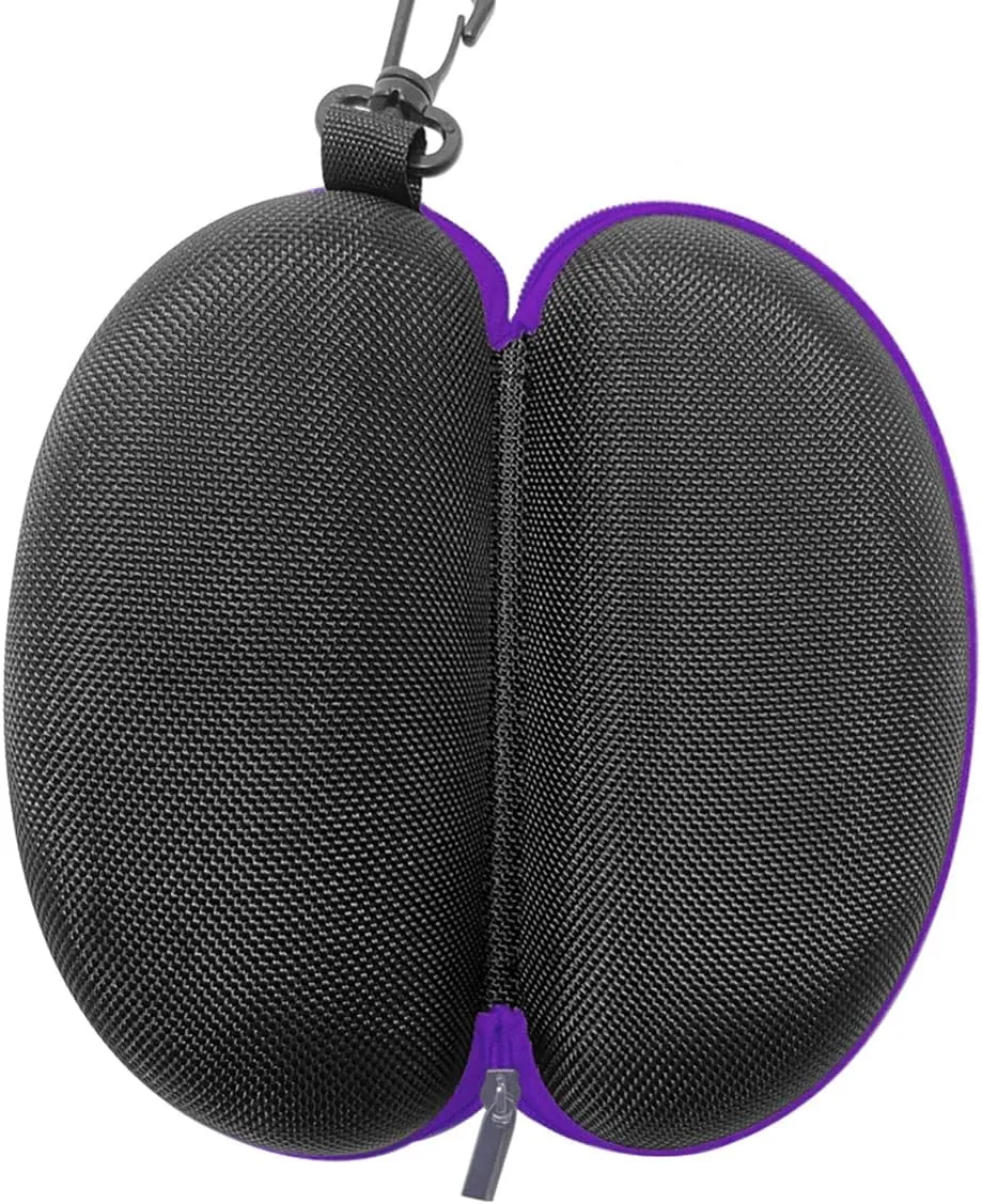 3pcs Zipper Hard Shell Sunglasses Case and Eyeglasses Case Portable Travel Glasses Case with Plastic Hook