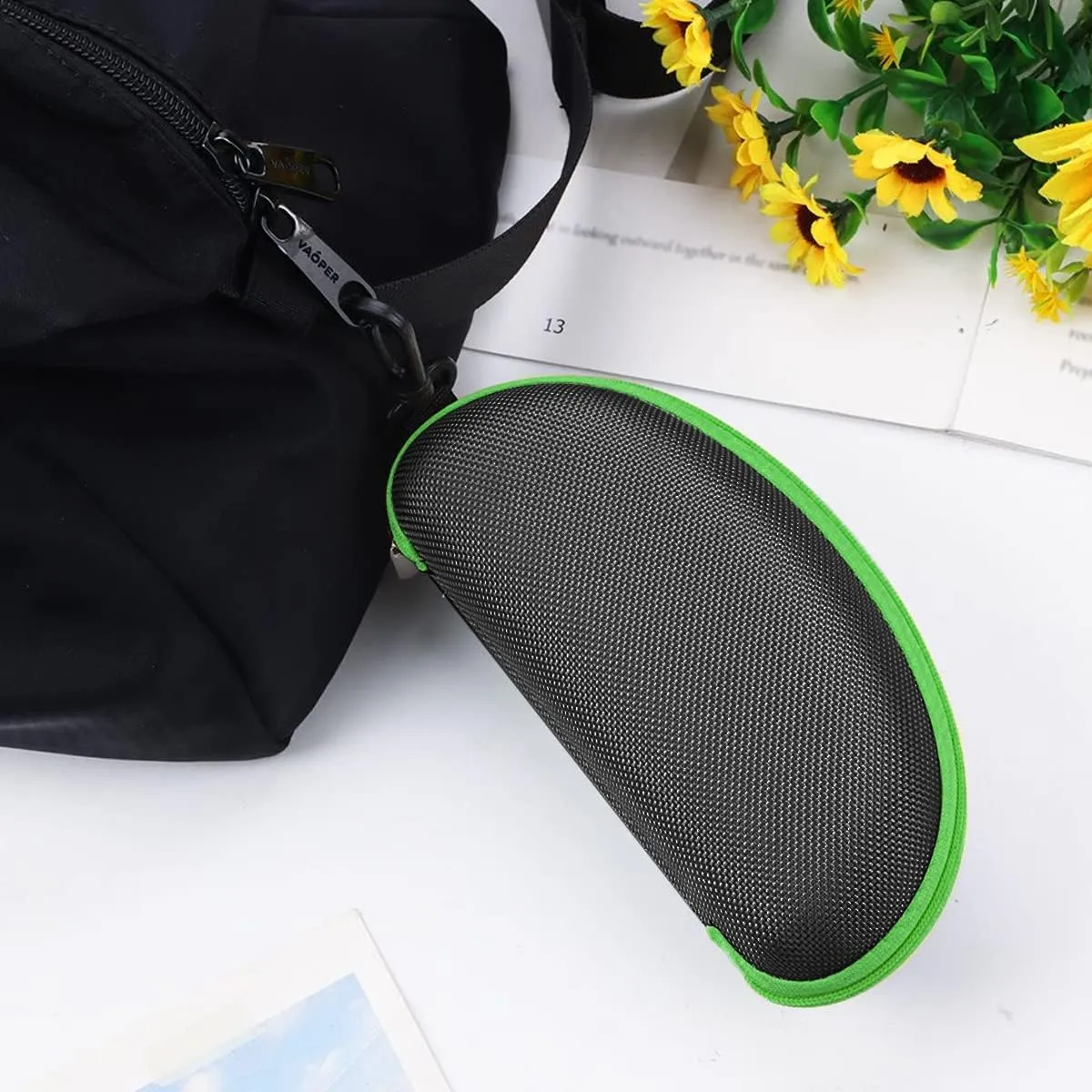 3pcs Zipper Hard Shell Sunglasses Case and Eyeglasses Case Portable Travel Glasses Case with Plastic Hook