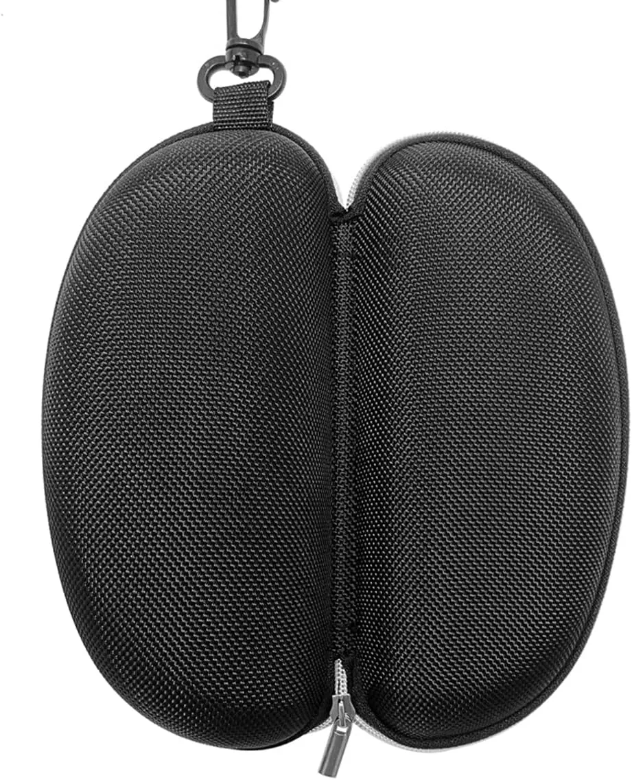 3pcs Zipper Hard Shell Sunglasses Case and Eyeglasses Case Portable Travel Glasses Case with Plastic Hook
