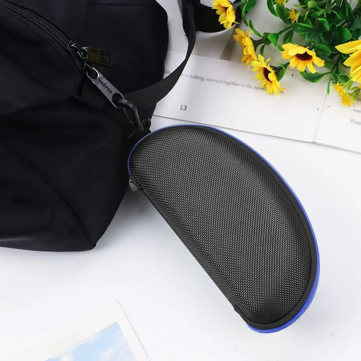 3pcs Zipper Hard Shell Sunglasses Case and Eyeglasses Case Portable Travel Glasses Case with Plastic Hook