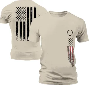 4th of July Shirts Mens Muscle Shirts Stars and Stripes Flag Graphic Short Sleeve Tee Shirt Blouse Patriotic T-Shirts