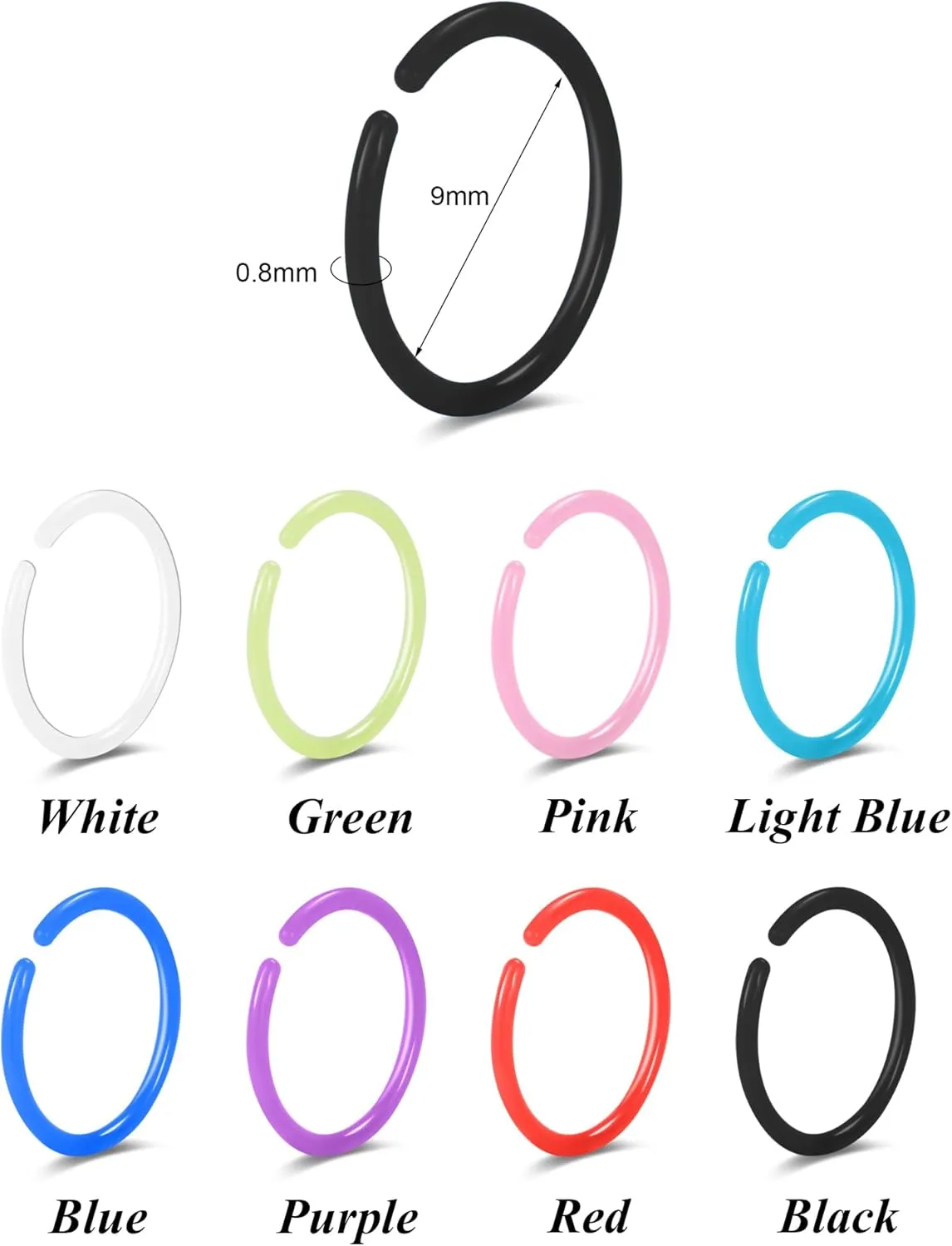 AoedeJ 100 Pcs Clear Earrings for Sports with Plastic Earring Backs, Invisible