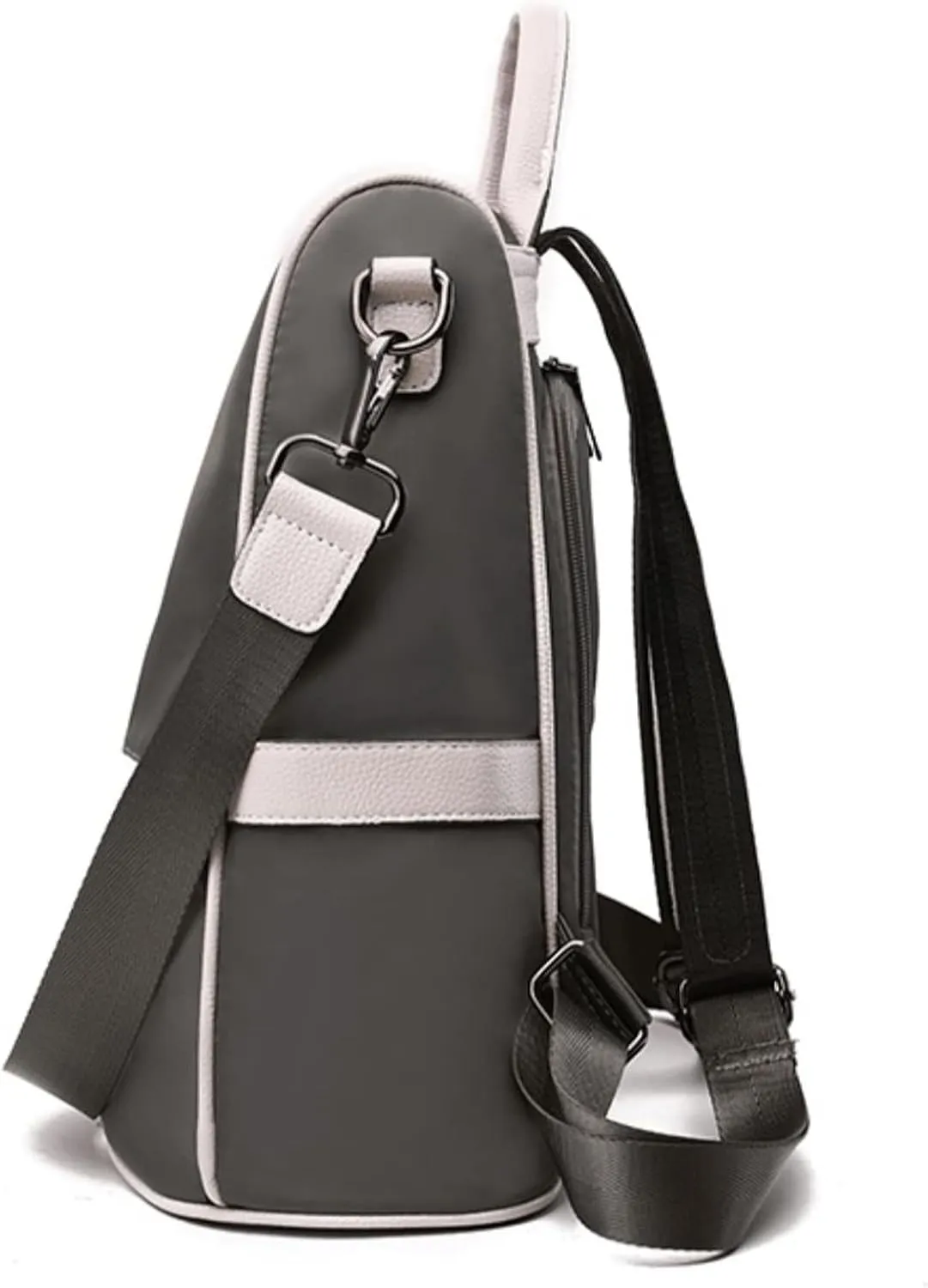 Backpack for women Purse Fashion Leather Designer Travel Large Ladies Shoulder Bags with Tassel (Gray)