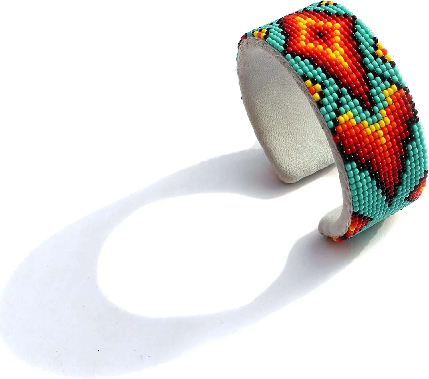 Beaded Hatband With Cuff Bracelet Native American Style Southwestern Cow Rode Handmade Head/Hat Band Collection