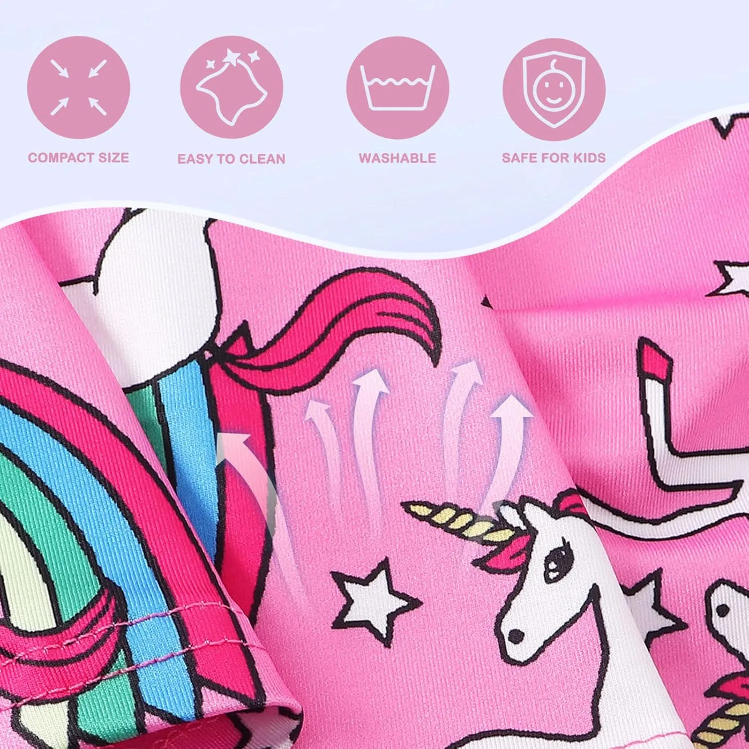 Benylion Girls Dresses Rainbow Unicorn Short Flutter Sleeve Skater Dress Mermaid Dress Kids Playwear for Girls 3-12 Years