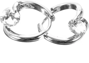 BESPORTBLE 1 Pair Cubic Zirconia Hoop Earrings for Women Minimalist Circle Design Lightweight Statement Ear Hoops Present for Fashion Lovers and Friends