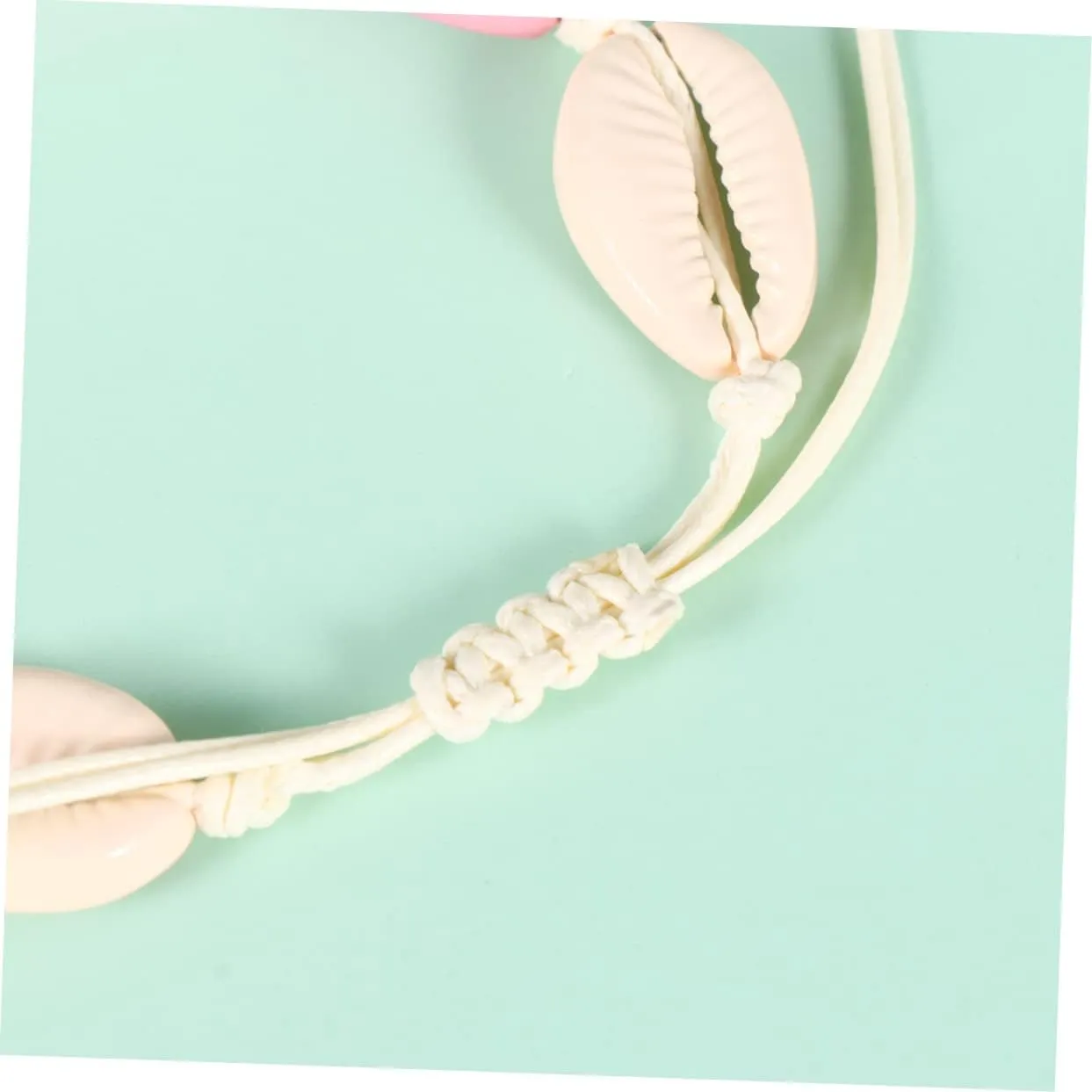 BESTOYARD 2pcs Beach Bracelets Beach Bracelets for Women Beaded Bracelets Woven Chain Bracelet Shell Ankle