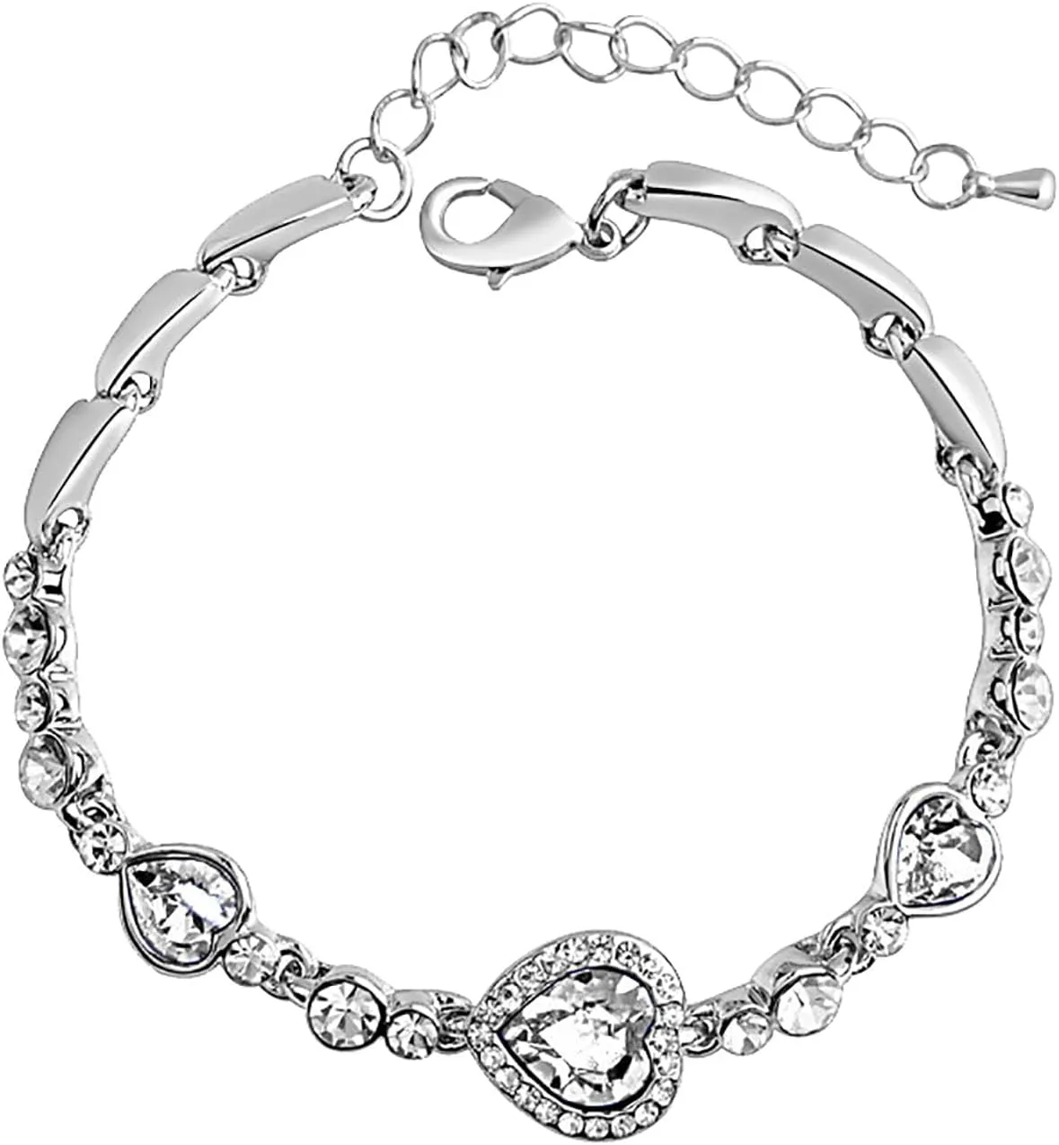 Birthstone Bracelets for Women 925 Sterling Silver Bracelet Created Gemstone Tennis Bracelet Jewelry Anniversary Birthday Gifts