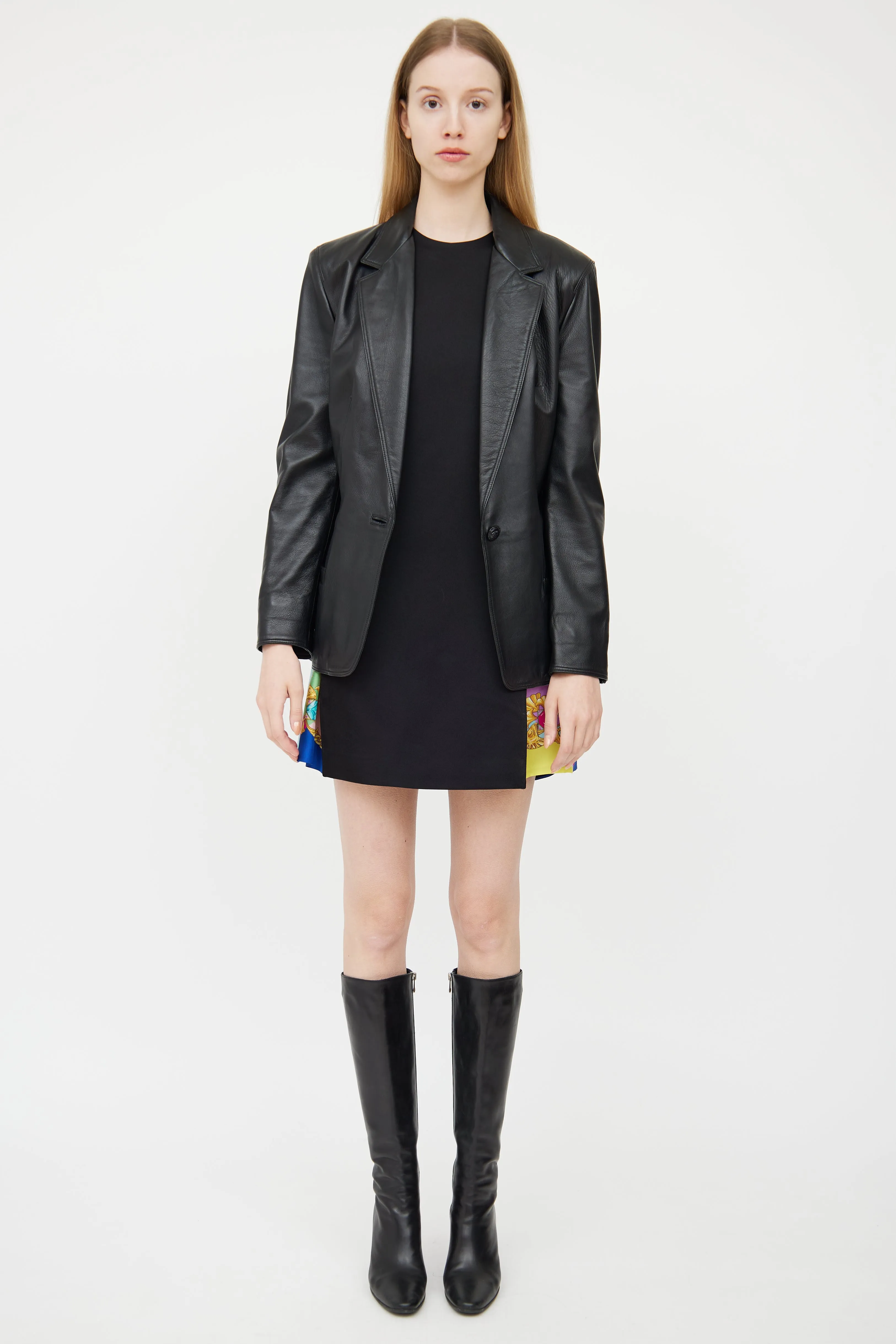 Black Leather Blazer