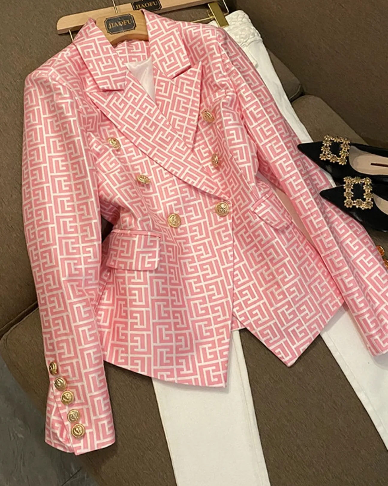 Blazer - Dames - Dubbelzijdig, Elegant Design, Perfecte Pasvorm, Hoogwaardige Stof