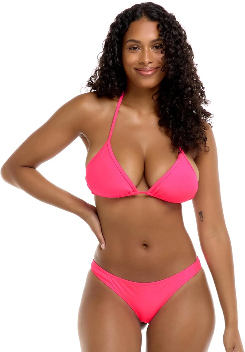 Body Glove Women's Standard Smoothies Marlee High Waist Solid Bikini Bottom Swimsuit