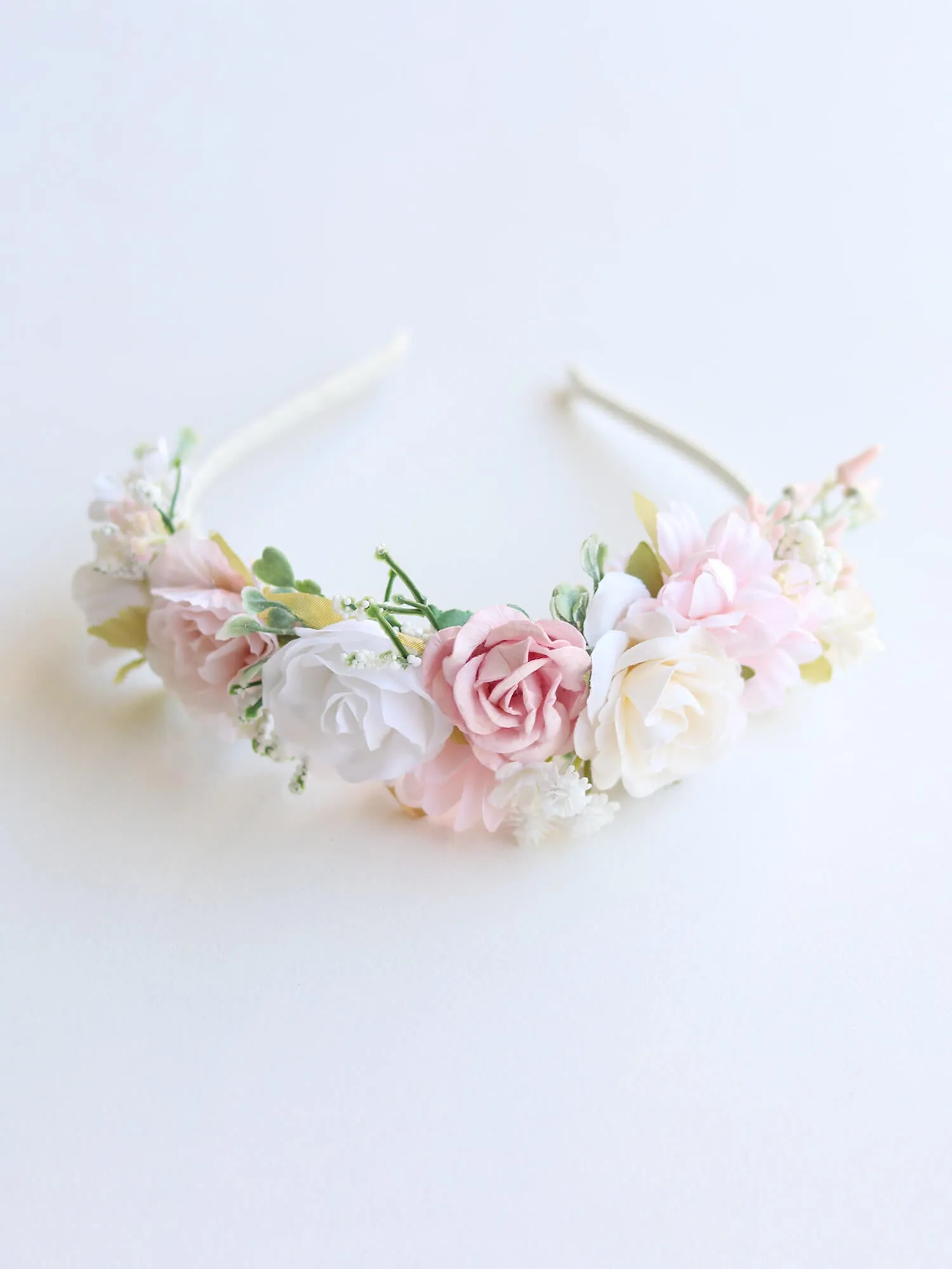 Callie floral headband - blush