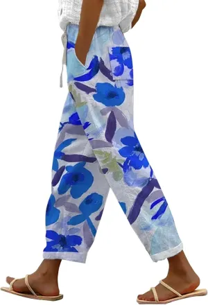 Capris Pants for Women Pants Drawstring Capri Pants with Pockets Wide Leg Cropped Pants for Women Capris Pants for