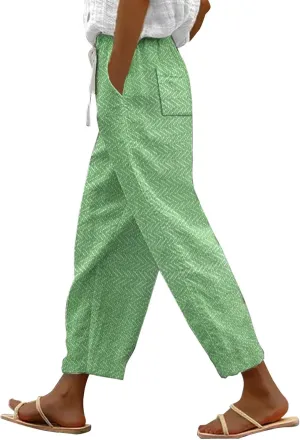 Capris Pants for Women Pants Drawstring Capri Pants with Pockets Wide Leg Cropped Pants for Women Capris Pants for