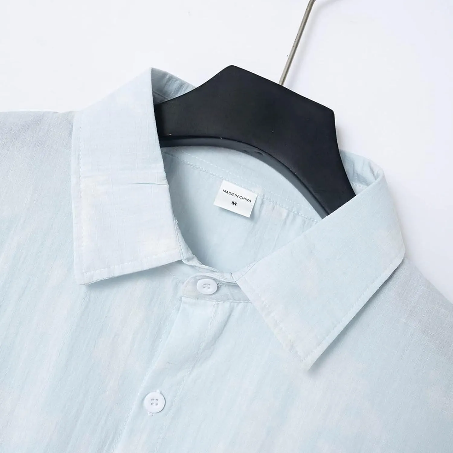Cathalem Mens Linen Shirt Guayabera Cuban Short Sleeve Button Down Cotton Summer Beach Hippie Shirts Mexican Shirts for Men