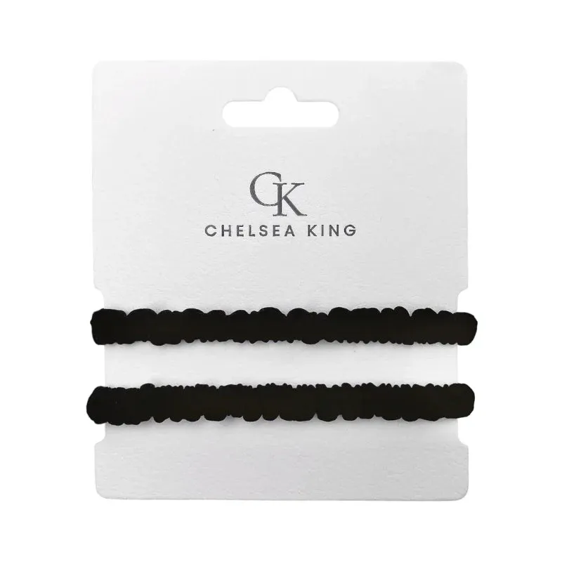 Chelsea King Hair Ties || Active Black 2pk