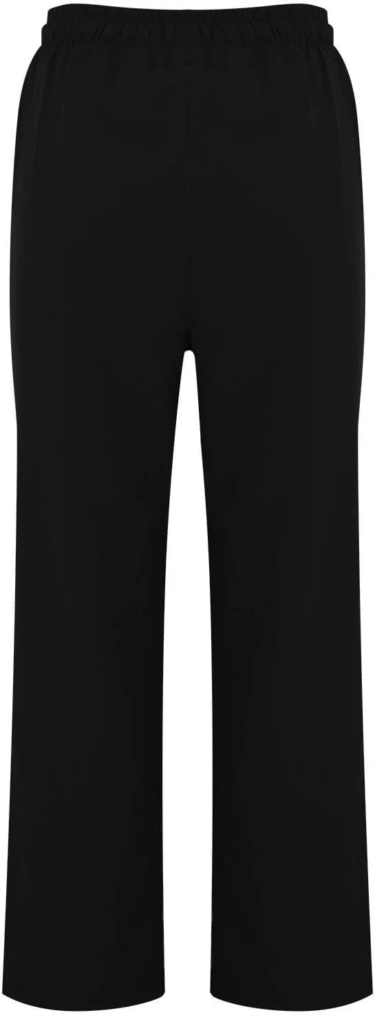 Cotton Linen Pants for Women Drawstring High Waisted Pants Straight Leg Summer Pants Fashion Lounge Pants