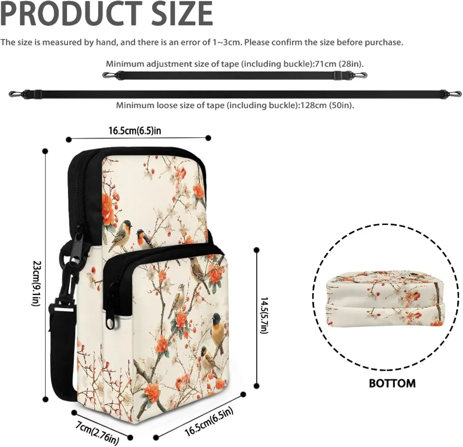 Crossbody Bag Shoulder Bags Purses Cell Phone Case Waist Pouch for Women Girls Boys