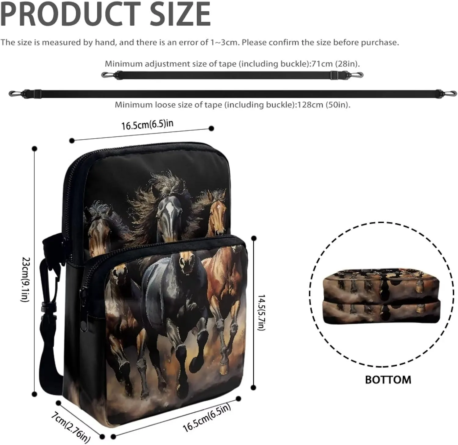 Crossbody Bag Shoulder Bags Purses Cell Phone Case Waist Pouch for Women Girls Boys