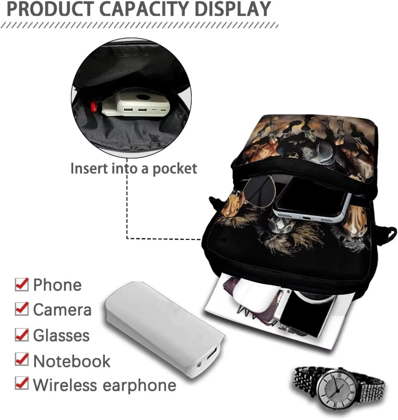 Crossbody Bag Shoulder Bags Purses Cell Phone Case Waist Pouch for Women Girls Boys
