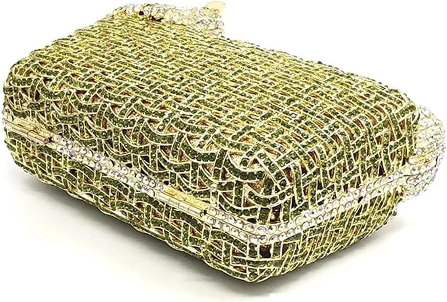 Cute Puppy Evening Bag for Women Rhinestone Clutch Purse Animal Crystal Clutch Poodle Dog Wedding Handbag for Party