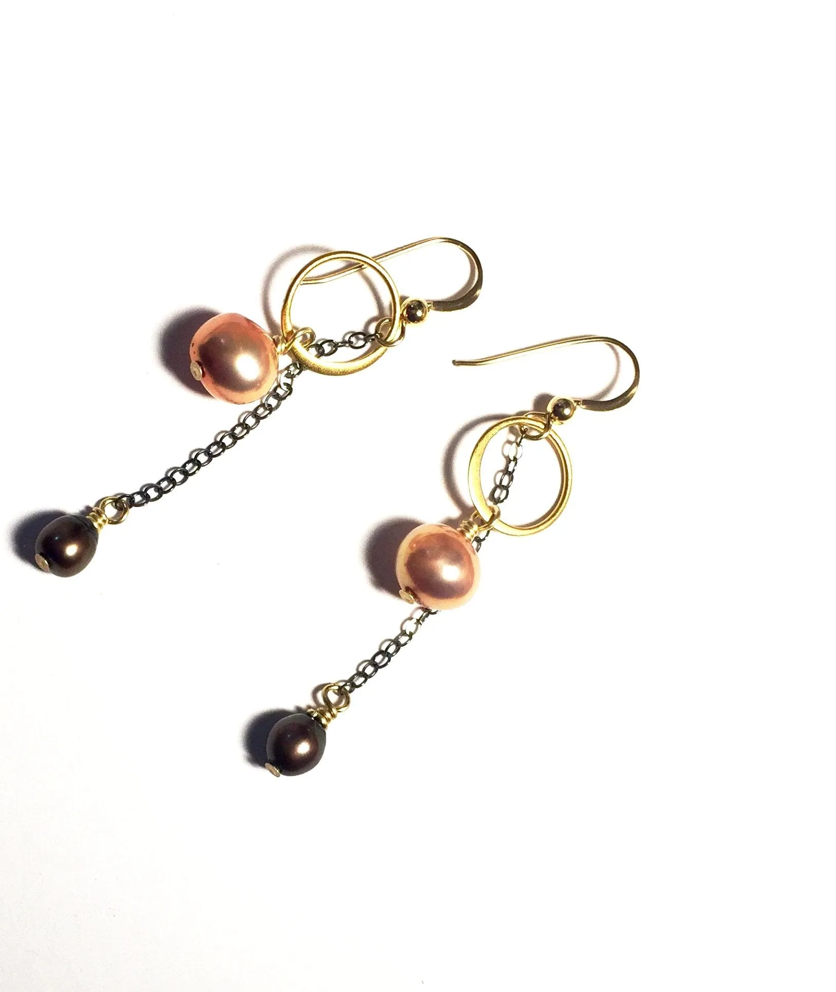 Dawn and Dusk pearl earrings