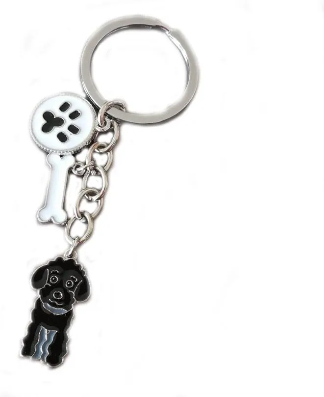 Dog Keychain,Lovely Dog Key-ring Portable Metal Keychain Keyring Key Decor Car Keyring Decoration