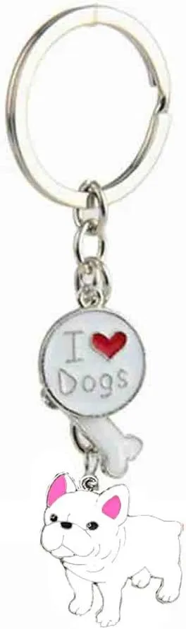 Dog Keychain,Lovely Dog Key-ring Portable Metal Keychain Keyring Key Decor Car Keyring Decoration