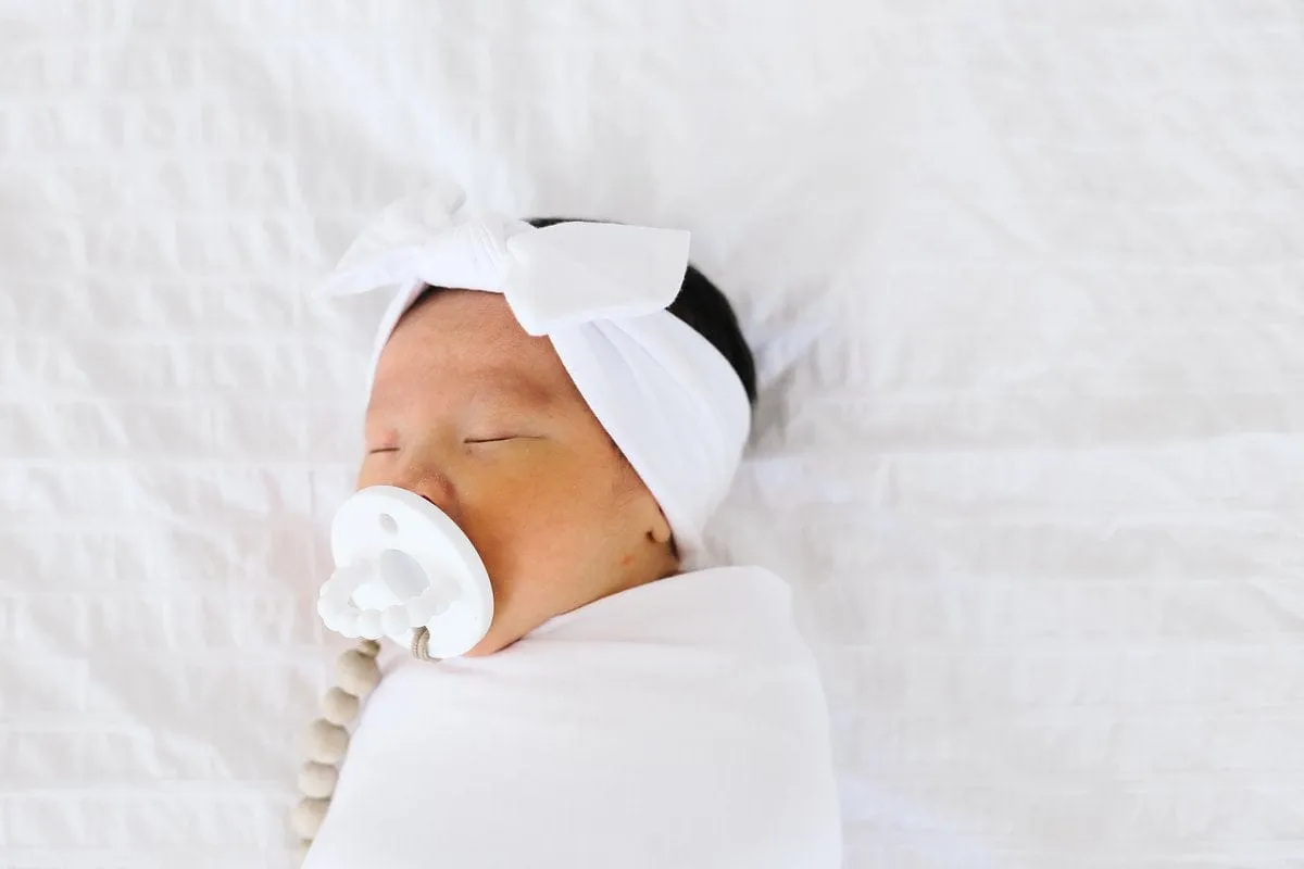 Dove Knit Headband Bow