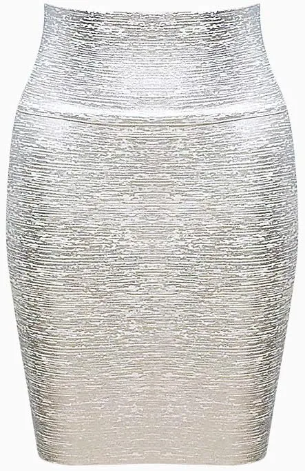 Elastic Leather High Waist Bodycon Mini Skirt