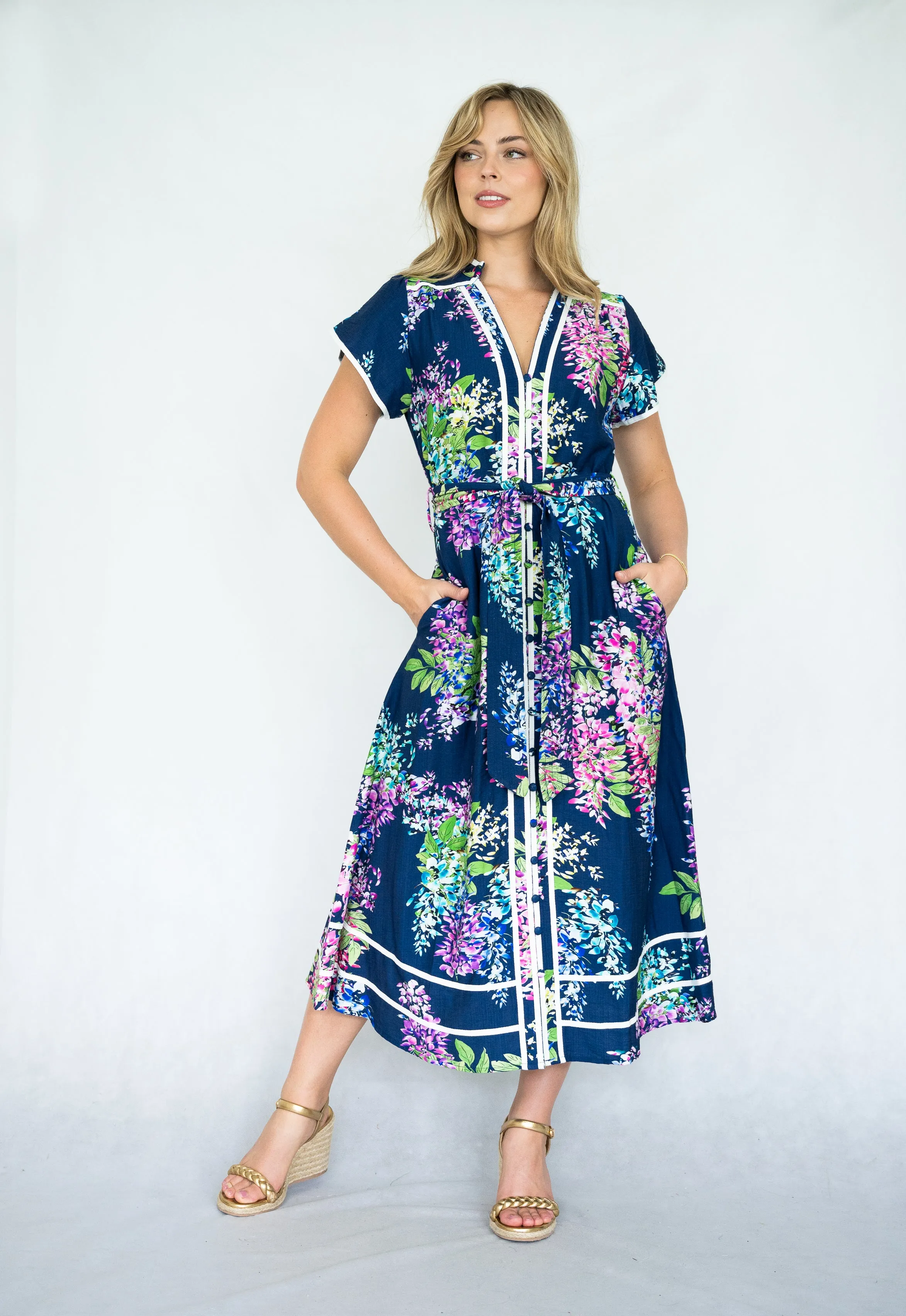 Elsa Dress  | Navy Floral
