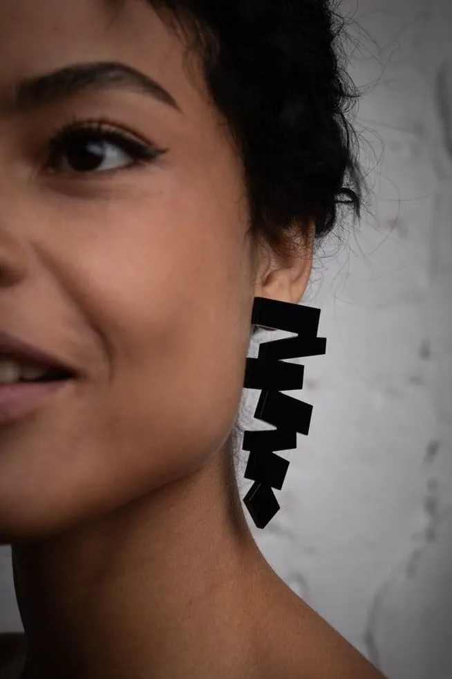 Emmeline Zig-Zag Statement Earrings