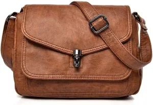 Fashion Crossbody Bag for Women Shoulder Bag PU Leather Purse Vintage Satchel Saddle Tote bag