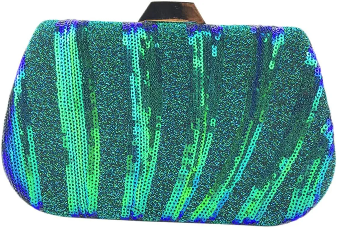 Fashionable Evening Bag Women's Sequin Handbag Wedding Party Bag for Occasions Practical