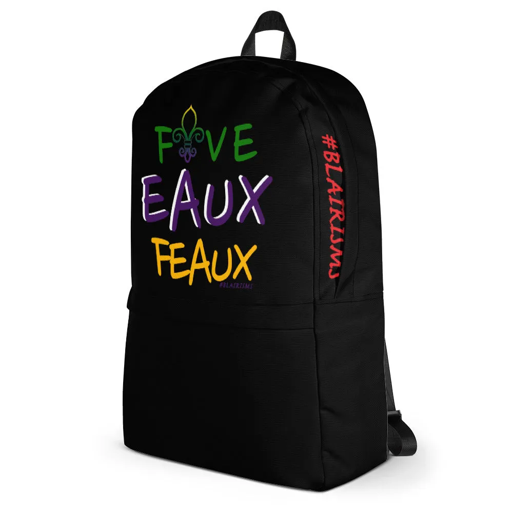 FiveEAUXFeaux Mardi Gras Backpack