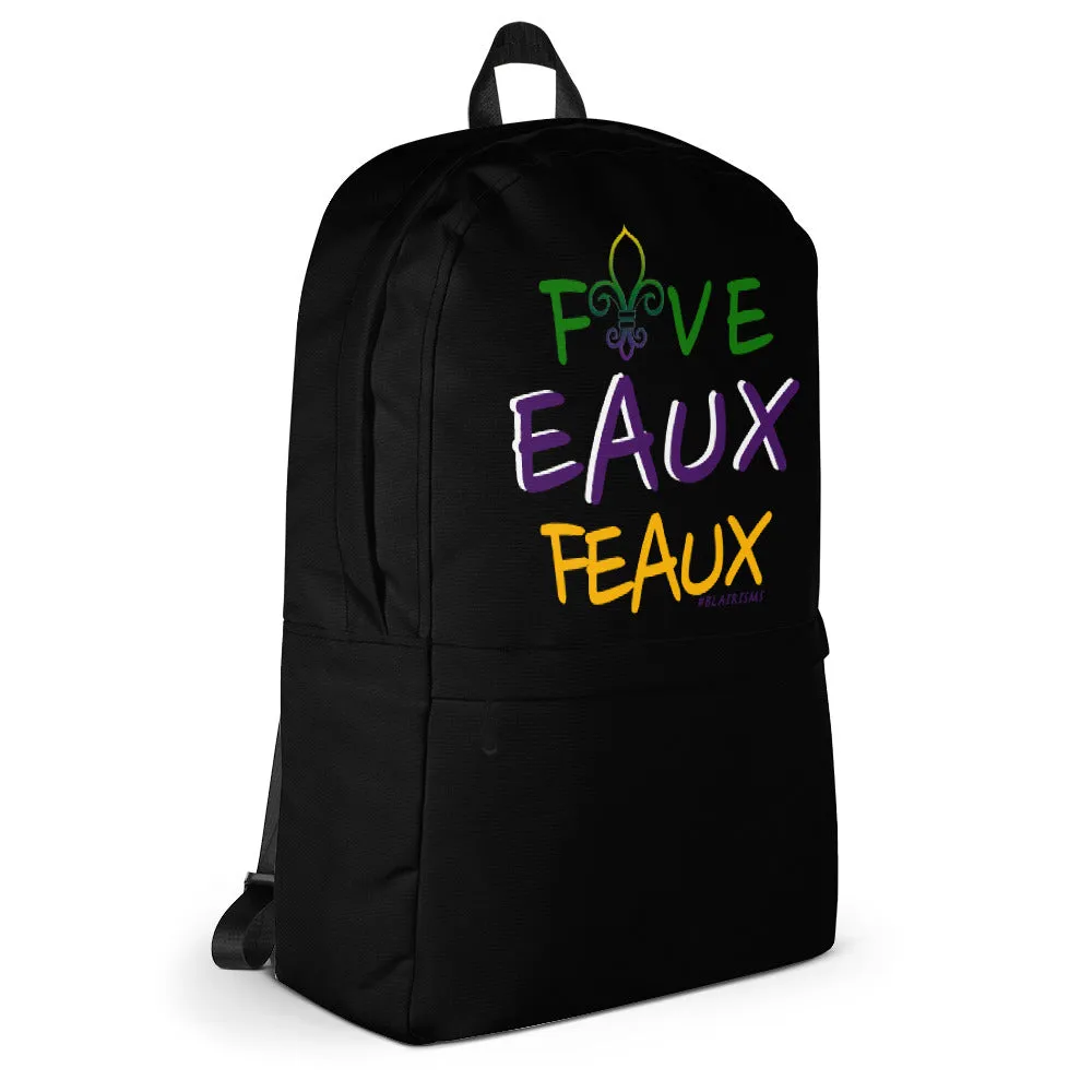 FiveEAUXFeaux Mardi Gras Backpack