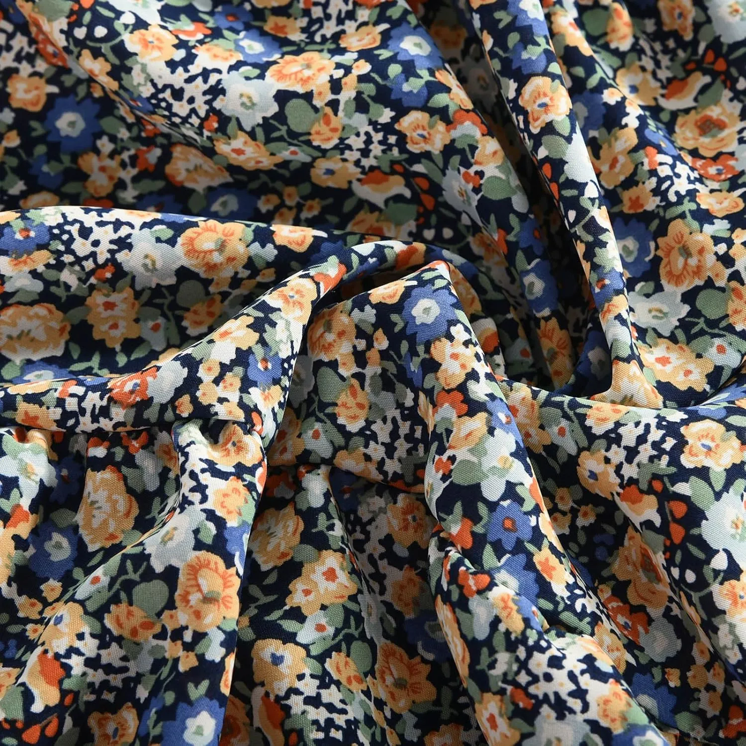 Floral Skirts for Women High Waist Flared Maxi Skirts Summer Vacation Beach Boho Flower Print Ruffle Swing Skirt