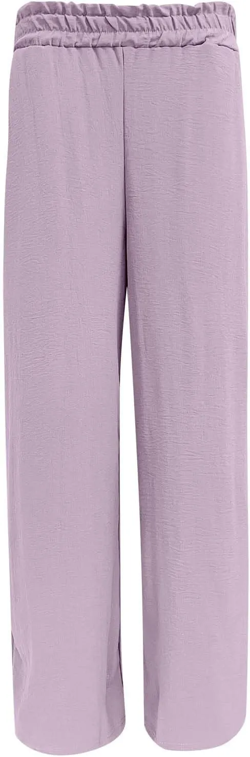 Flowy Pants for Women Shorts Daisy Fashion Print Pocket Wide Leg Button Loose Pants Linen Set for Women Outfits for