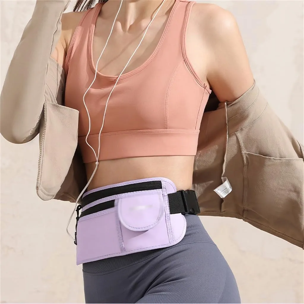 FMURY Sports Waist Bag Mobile Belt Mini Travel Multi-functional Running Waist Bag Invisible Belt