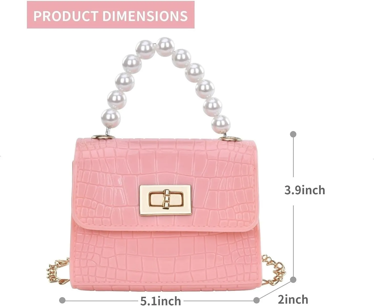 Girls Purse Little Girls Toddler Crossbody Purse Kids Shoulder Bag Princess Handbags with Sunglass