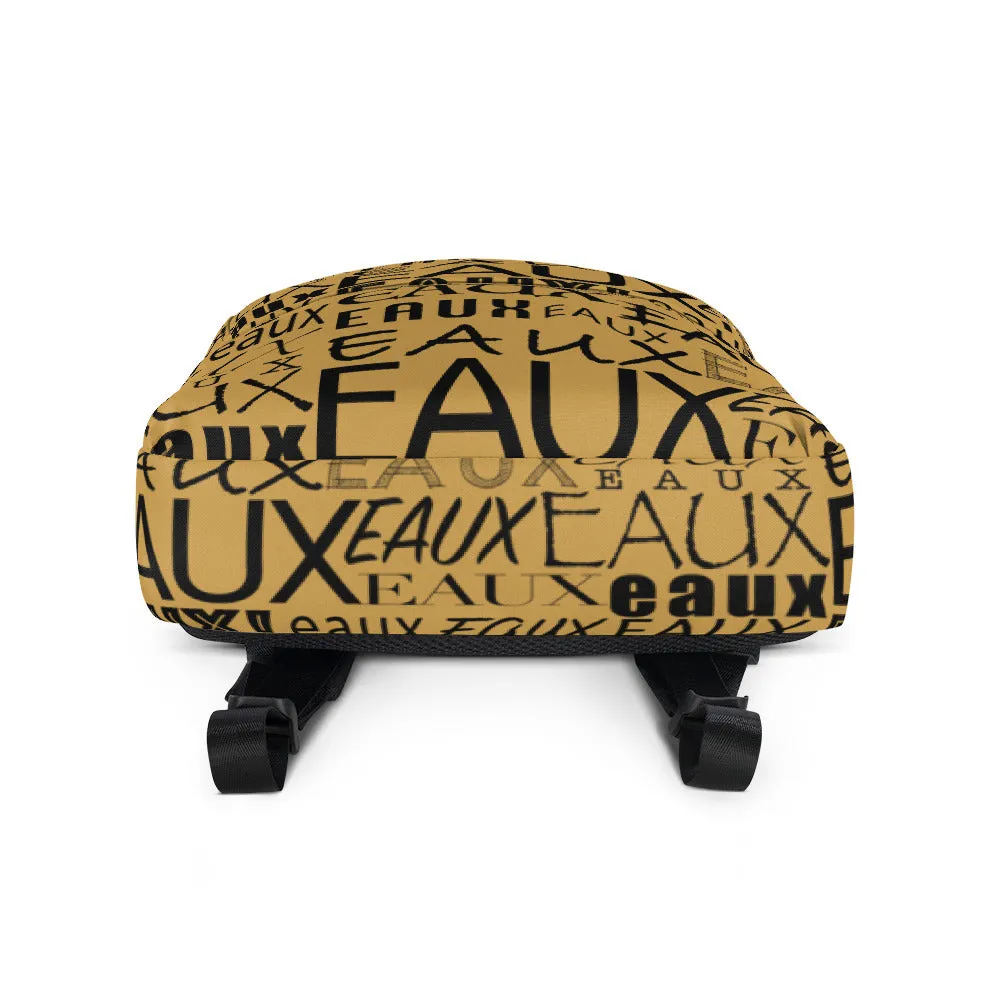 Gold & Black AllEAUXver Backpack