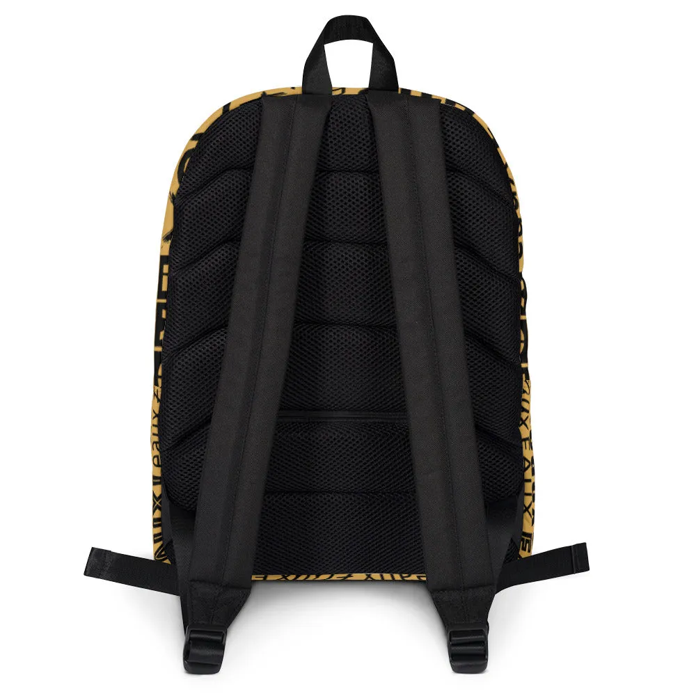 Gold & Black AllEAUXver Backpack