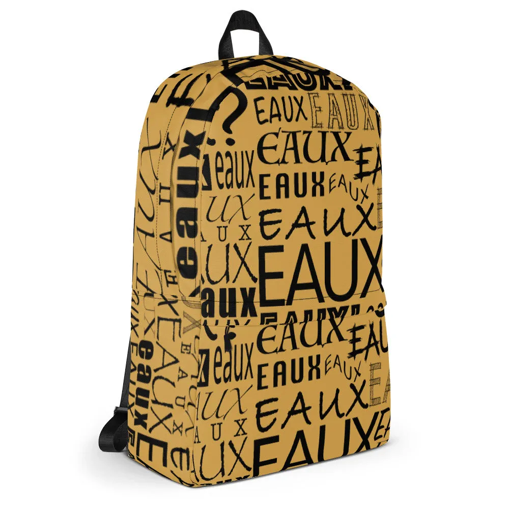 Gold & Black AllEAUXver Backpack
