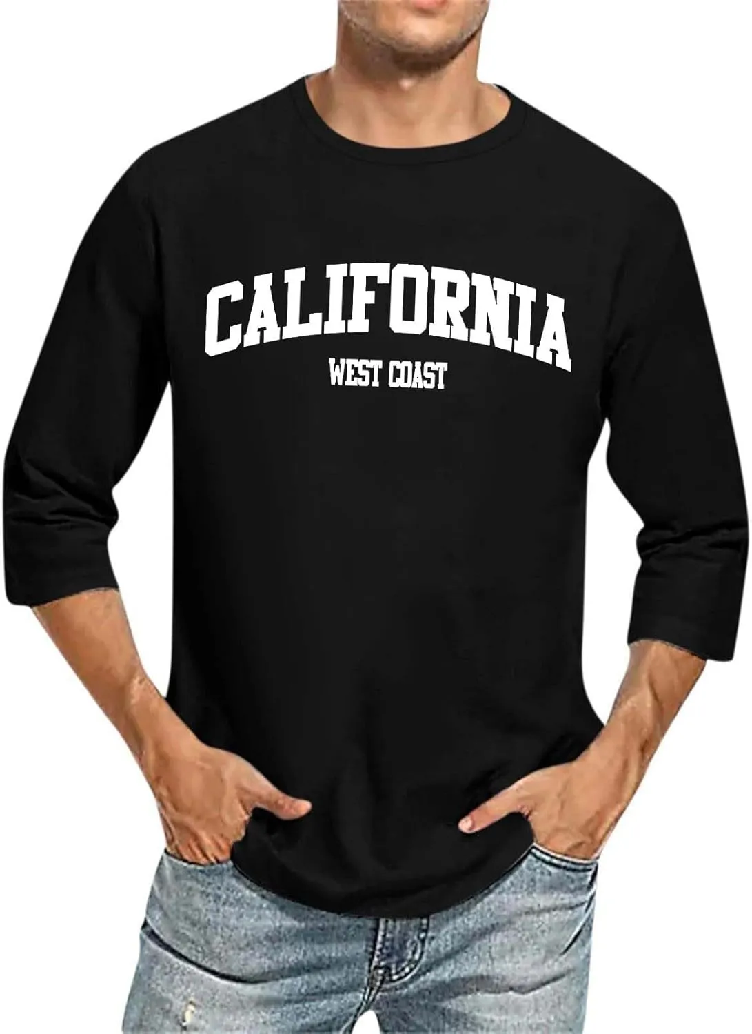 Graphic Shirt for Men Crew Neck Bracelet Sleeve Plus Size Shirt Tops Lightweight Loose Fit Casual Summer Beach Tee Shirts