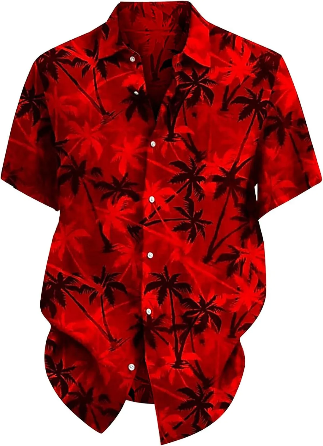 Hawaiian Style Shirt for Men 3D Digital Print 2024 Summer Beach Vacation Casual Lapel Shirts Light Combat Button Tops