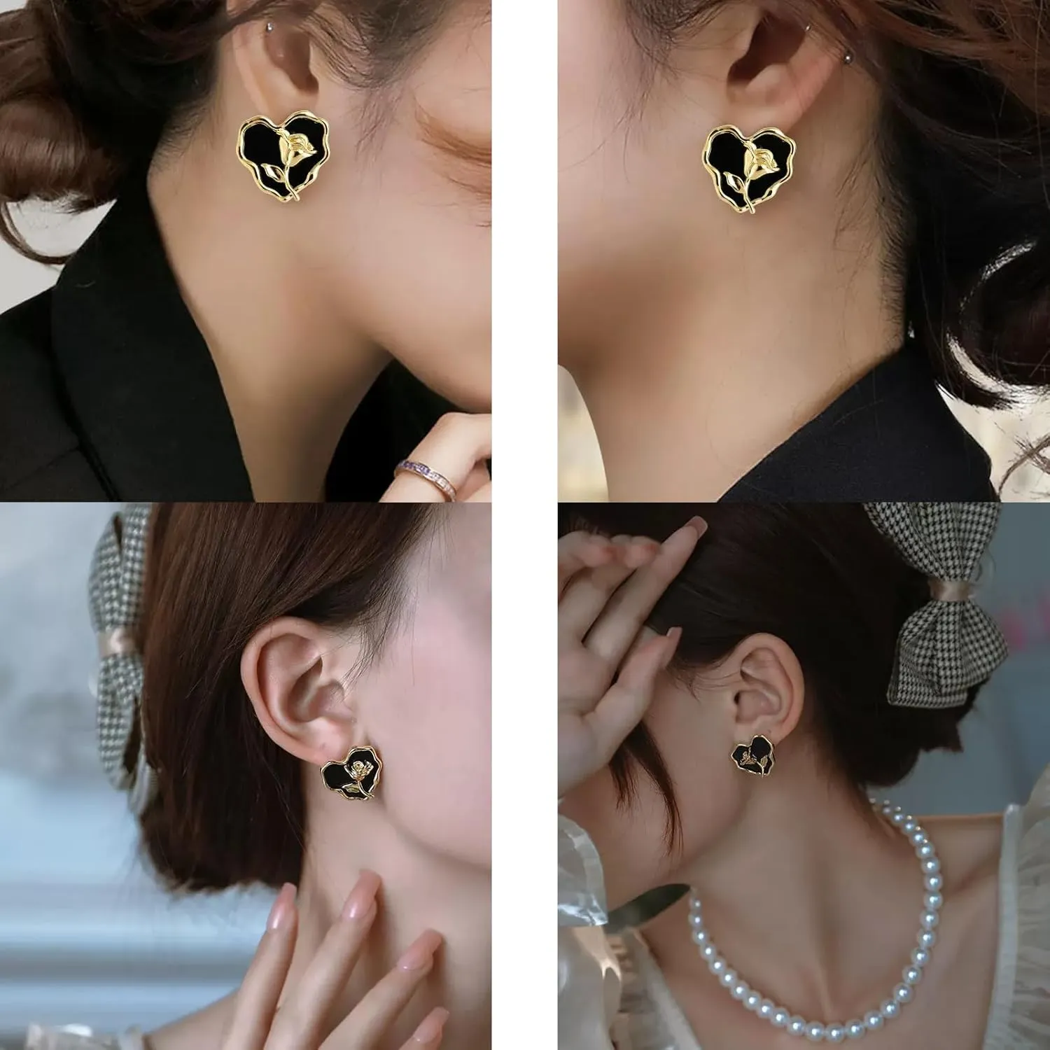 Heart Shape Earrings for Women Trendy