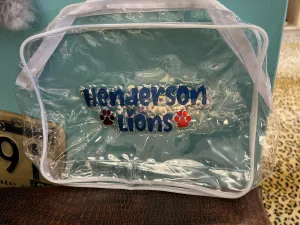 Henderson Lions Makeup Bag Large