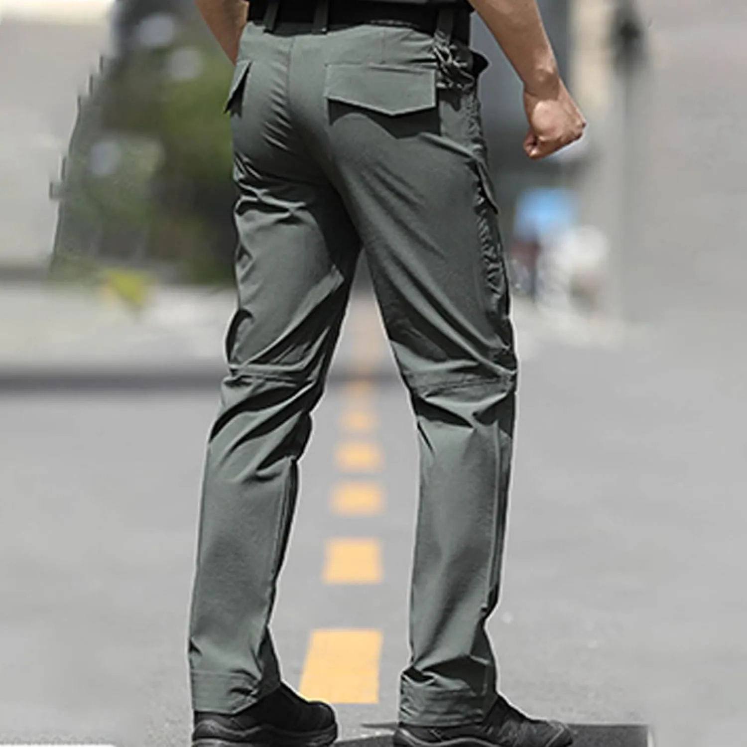 Hiking Pants Men Tactical Pants Casual Straight Leg Pants Stretch Cargo Pants Outdoor Lightweight Work Trousers